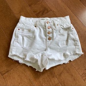 High-Waisted Denim Shorts